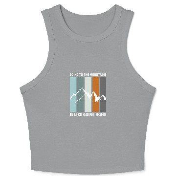 Discover Hiking Snowboarding Skiing Mountains Crop Tank Top