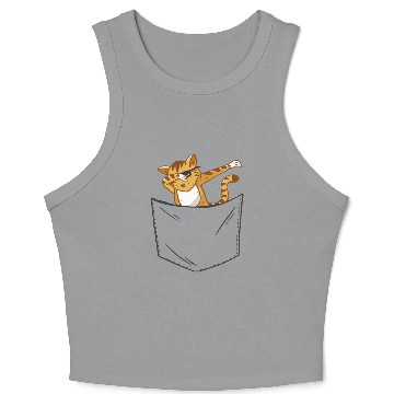 Discover Pocket Cat Crop Tank Top