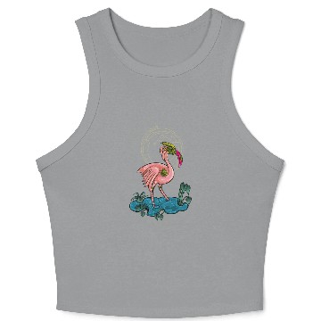 Discover Flamingo mecha robot Crop Tank Top