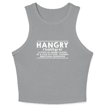 Discover Hangry Definition 4 Crop Tank Top