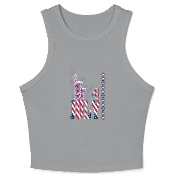 Discover Independence Since 1776 Fourth July Crop Tank Top