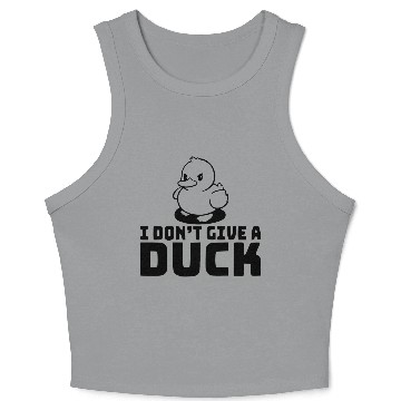 Discover I Don’t Give A Duck ©WhiteTigerLLC.Com LIKE US Crop Tank Top