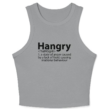 Discover Hangry Definition 2 Crop Tank Top