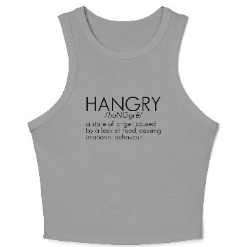 Discover Hangry Definition 5 Crop Tank Top