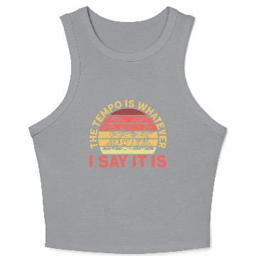 Discover Drummer Musician Drumsticks Crop Tank Top