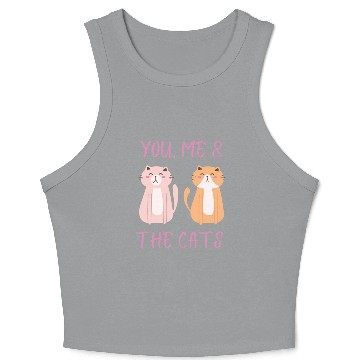 Discover ask me about my cat funny cat Crop Tank Top