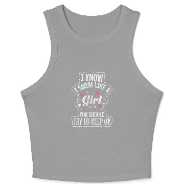 Discover Pool Vacation Sport Crop Tank Top