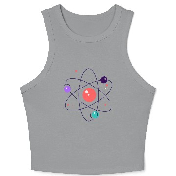 Discover atom, physics, physic, science Crop Tank Top