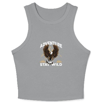 Discover Adventure Lover Bald Eagle Natural Park Camping Crop Tank Top