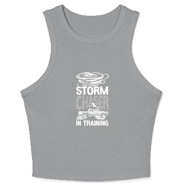 Discover Storm Chaser Hurricane Meteorology Crop Tank Top