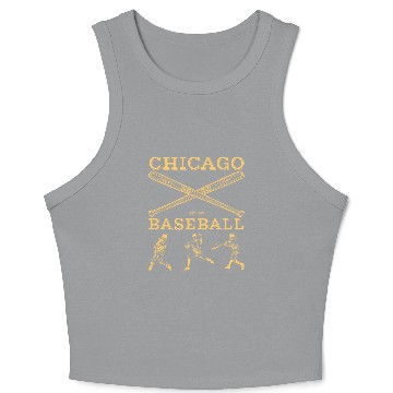 Discover Vintage Chicago baseball est 1900 Crop Tank Top