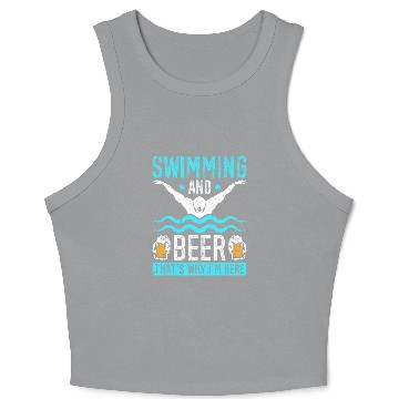 Discover Swimming Beer Men Swim Team Crop Tank Top