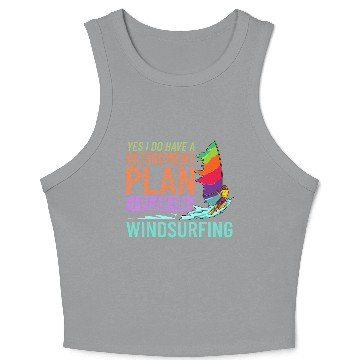 Discover Windsurfing Board Sail Paddle Windsurfer Crop Tank Top