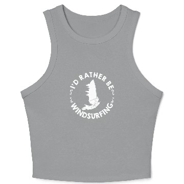 Discover Windsurfing Board Sail Paddle Windsurfer Crop Tank Top