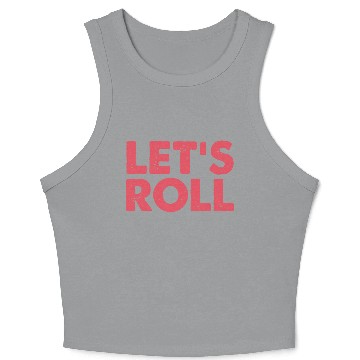 Discover Let Us Make Some Rock And Roll Music Design Crop Tank Top