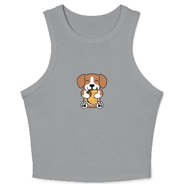 Discover Beagle Taco Lover Crop Tank Top
