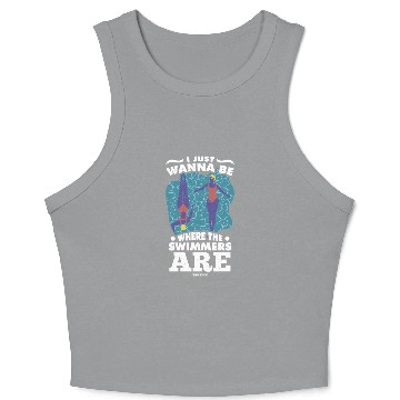 Discover To swim Crop Tank Top