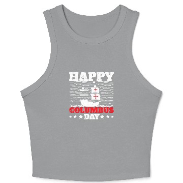 Discover Columbus Day Italian Pride Crop Tank Top