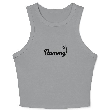 Discover Rummy Card Game Hobby Romme playing Card Crop Tank Top
