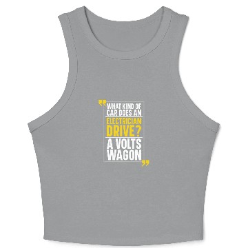 Discover Electrician Electrical Engineer Lineman Crop Tank Top