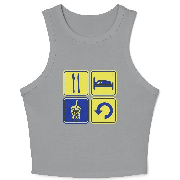 Discover Repeat Boba Tea daily Crop Tank Top