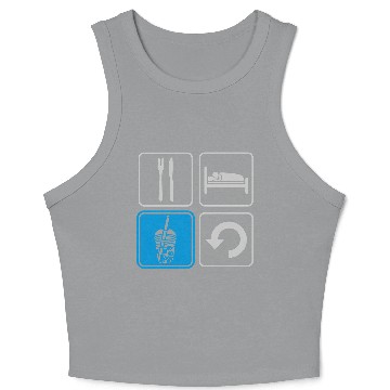 Discover Boba Tea Repeat daily Crop Tank Top