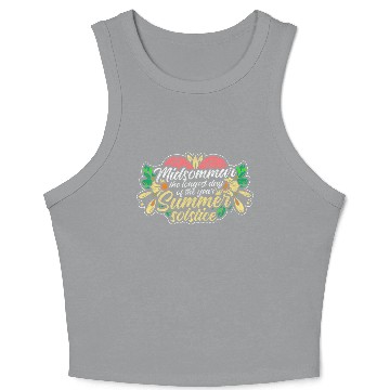 Discover Sweden Swedish Summer Solstice Solstice Crop Tank Top