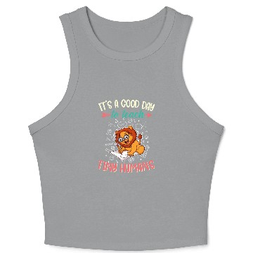 Discover Good Day To Teach Tiny Humans Elementary Teacher Crop Tank Top