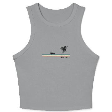 Discover Storm Chaser Hurricane Meteorology Crop Tank Top