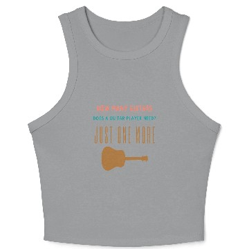Discover how many guitars does a guitar player need Crop Tank Top