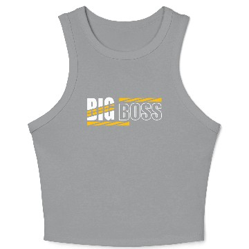 Discover Big Boss typography Crop Tank Top