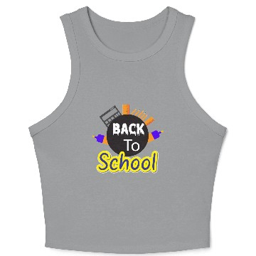 Discover education back to school elements Crop Tank Top