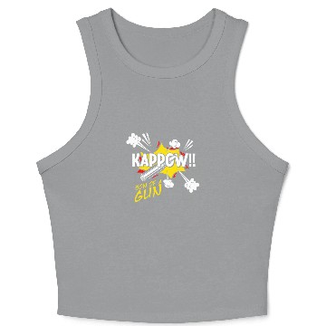 Discover Kappow Bullets Gun Explosion Big bang Aesthetic Crop Tank Top