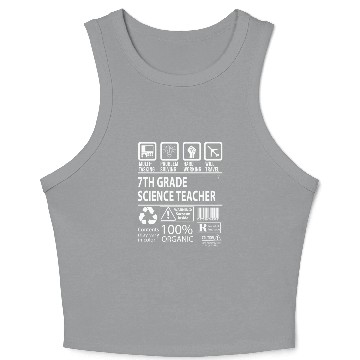Discover 7Th Grade Science Teacher Crop Tank Top - Multitasking J