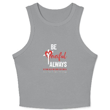 Discover Be Merciful Always Saint Patrick School Teachers Crop Tank Top