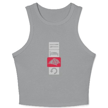 Discover nature camping daily repeat Crop Tank Top