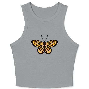 Discover Butterfly insect Crop Tank Top