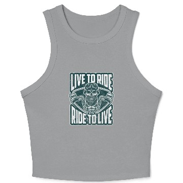 Discover Motorcyclist Hard Rock Cross Machine Two-Wheeler Crop Tank Top