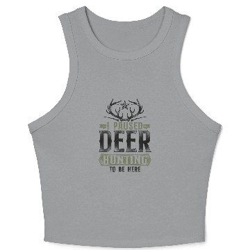 Discover Buck Deer Hunting Hunter Vintage Crop Tank Top