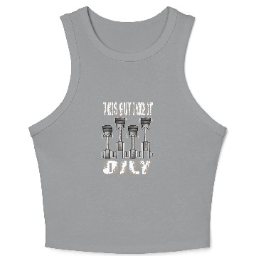Discover Piston This Guy Like It Oily Car Mechanic Crop Tank Top