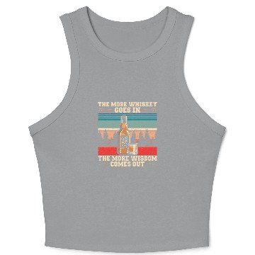 Discover The More Whiskey Goes In | Bourbon Drinker Crop Tank Top