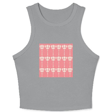 Discover Hot Pink Melted Psychedelic Pattern Crop Tank Top