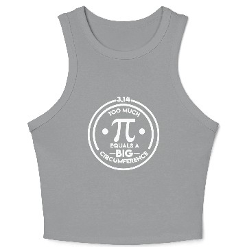 Discover Math Geek Pi Day Large Circumference Crop Tank Top