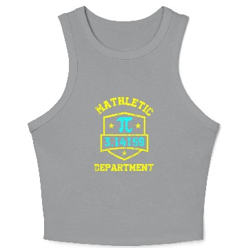 Discover Mathletic Department Funy Math Teacher Student Pi Crop Tank Top