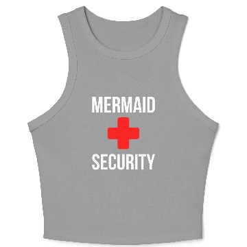 Discover Lifeguard, Mermaid Security Crop Tank Top