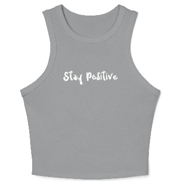 Discover Stay Positive - Math Crop Tank Top