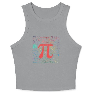 Discover Pi Day Math Equation Crop Tank Top Math Teacher Student