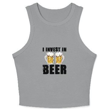 Discover I Invest In Beer Crop Tank Top