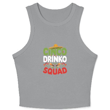 Discover Cinco De Drinko | Bourbon Drinker Crop Tank Top | Whisky