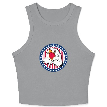 Discover Red White and Blue For You Crop Tank Top